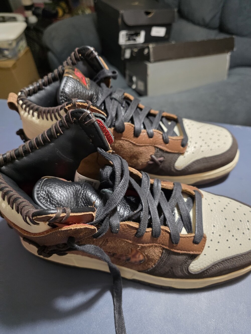 Nike Dunk High X BODEGA Men's High-Top Leather Sneakers SIZE 10M. - Picture 2 of 10
